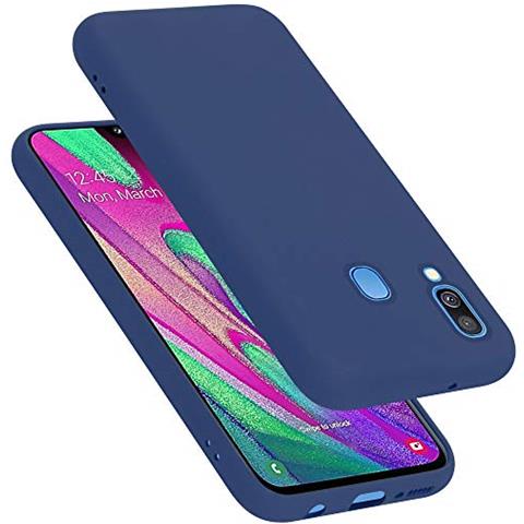 Custodia Compatibile Con Samsung Galaxy A40 In Liquid Blu - Coperchio Protettivo In Silicone Tpu Flessibile - Foto 1