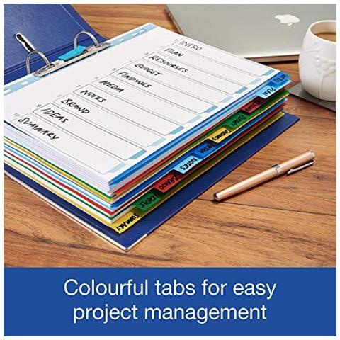 A4 Plastic 10 Parte Divisori Assortiti 1 Set - Foto 4