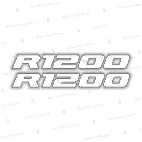 2pz Adesivi Compatibili Con Becco Anteriore Moto R 1200 Gs Lc Motorrad (bianco)  - Foto 1