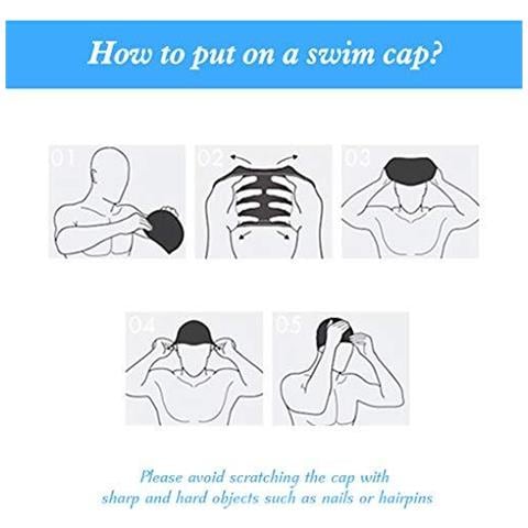 Bambini Cuffia Da Nuoto Nuoto Paciffico Cappelli Impermeabile Dellorecchio Pu Protezione Di Bagno Accudire Protezione Elastica Protezione Di Nuoto Con Rivestimento Del Modello Del Fumetto Per I Bambini Bambini Delle Ragazze Dei Ragazzi Di Et 6-10 (lago - Foto 2