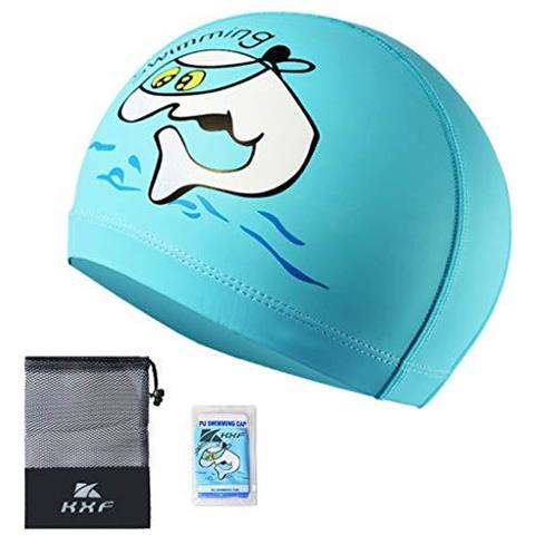 Bambini Cuffia Da Nuoto Nuoto Paciffico Cappelli Impermeabile Dellorecchio Pu Protezione Di Bagno Accudire Protezione Elastica Protezione Di Nuoto Con Rivestimento Del Modello Del Fumetto Per I Bambini Bambini Delle Ragazze Dei Ragazzi Di Et 6-10 (lago - Foto 1