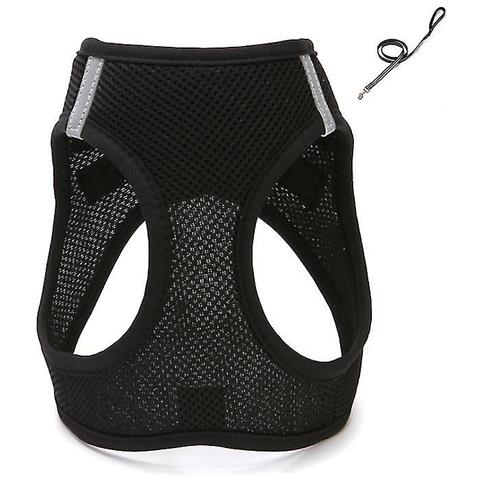 HTN - M 30-32 Cm Black Traspibile Pet Gilet Con Guinzaglio Per Cani Di  Piccola Taglia, Media E Grande Az17371 - ePRICE