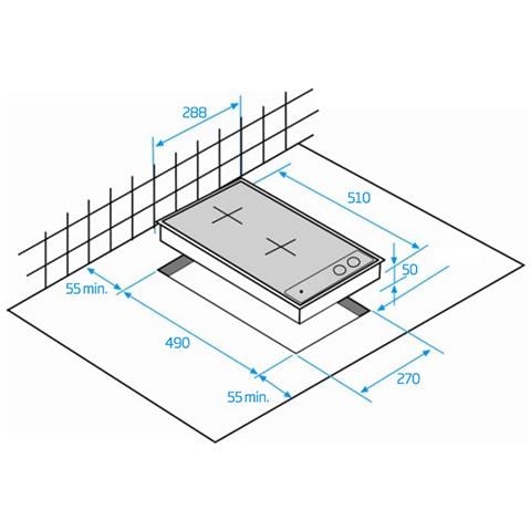 Tavolo Domino Induzione 30cm 3600w Nero - Hdmi32400dt - Foto 2
