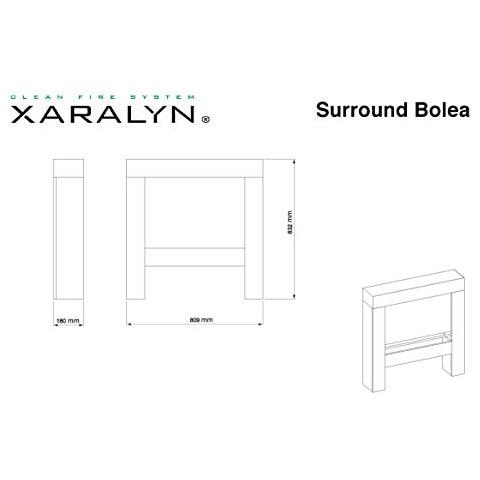 Bolea Cornice In Legno Robusto Mdf Per Caminetto Da Terra Bianco - Foto 1