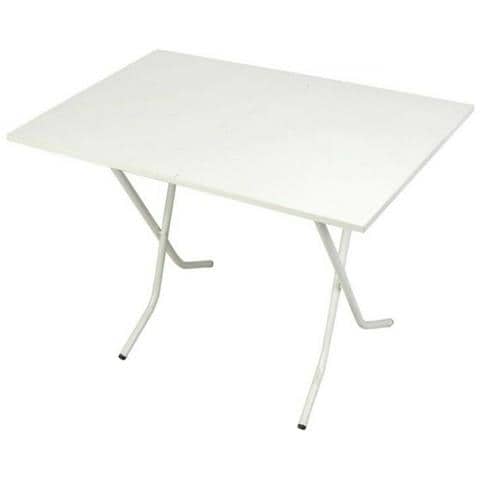 Tavolo Pieghevole Bianco 70x110cm - Foto 1
