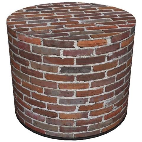 Pouf Hana, 40x40x40, Multicolore, Tessuto - Foto 1
