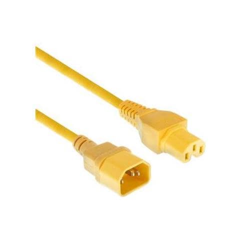 Ak5311 Cavo Di Alimentazione Giallo 2 M C14 Accoppiatore C15-couperter (ak5311) - Foto 1