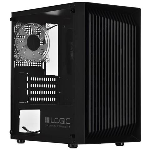 Case PC MiniTower Micro-ATX / Mini-ITX 1 Porta USB 3.2 / 2 Porte USB 2.0 Colore Nero - Foto 1