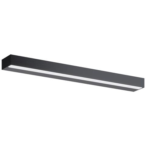 Applique Da Parete Moderno Orion Metallo Nero Acrilico 1 Luce Led 9w - Foto 1