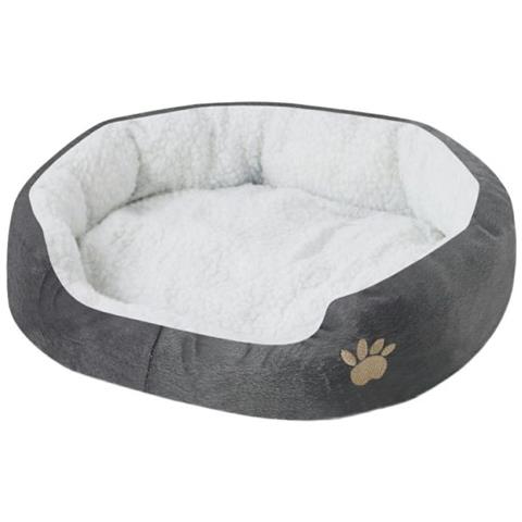 Letto Imbottito Per Cane O Gatto Grigio, 50x40 Cm - Foto 3