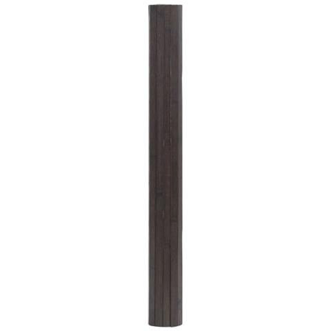 Tappeto Rettangolare Marrone Scuro 100x300 Cm In Bambù - Foto 3