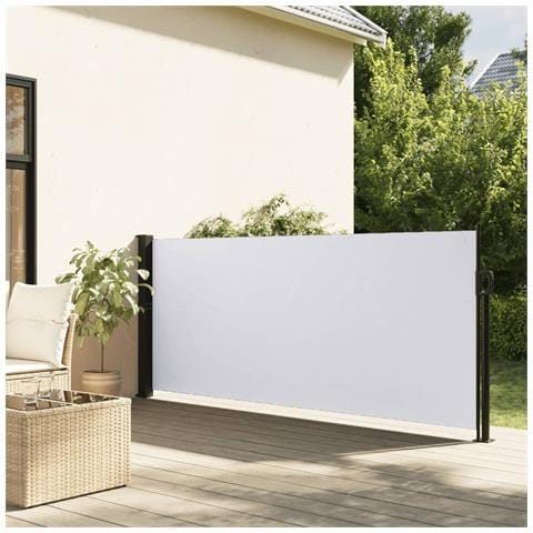 Tenda Da Sole Laterale Retrattile Bianco 140x500 Cm - Foto 1
