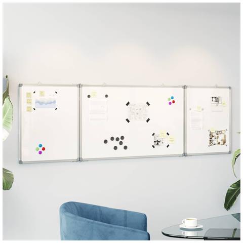 Lavagna Magnetica Pieghevole 160x60x1,7 Cm In Alluminio - Foto 1