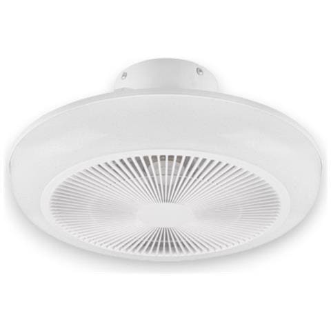 Plafoniera Lampadario Ø46 Cm Con Luce Led Effetto Stelle E Ventilatore Integrato Mjolby Trio Light - Foto 1
