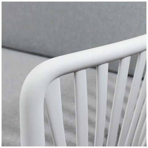 Ash - Salotto Con Divano 3 Posti Da Giardino In Polipropilene - Foto 2