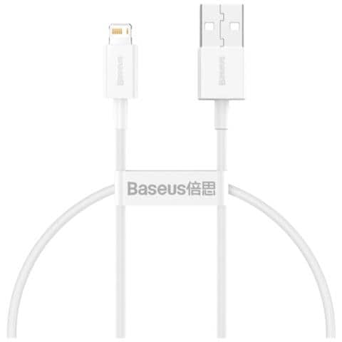 Cavo Di Ricarica E Trasferimento Rapido Usb-lightning 2,4a 25cm, Bianco - Foto 1