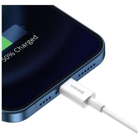 Cavo Di Ricarica E Trasferimento Rapido Usb-lightning 2,4a 25cm, Bianco - Foto 5