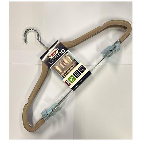 Domopack  - Set 3 Appendiabiti Con Pinze Sabbia - Foto 1