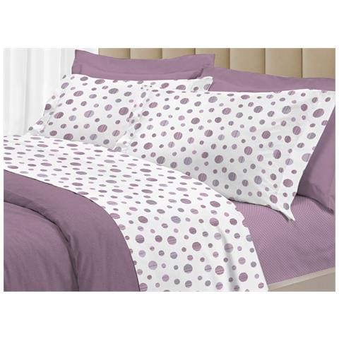 Completo Lenzuola Letto 100% Cotone Made Italy 3027 Disegno Dandy Singolo Rosa - Foto 1