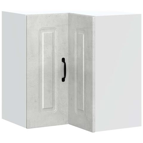 Pensile Da Cucina Ad Angolo Kalmar Grigio Cemento In Truciolato - Foto 2