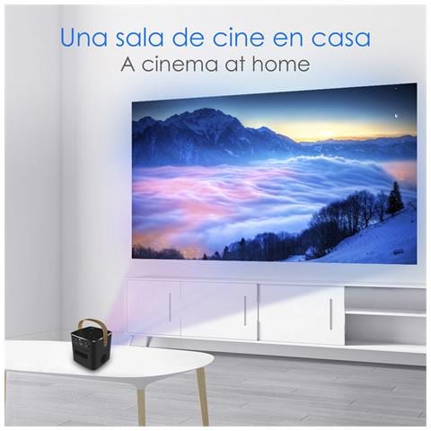 Mini Videoproiettore Portatile Led P12, Dlp. Fullhd1080p. Android 9.0, Wi-fi. Clonazione Schermo. Batteria Ricaricabile. Netflix, Youtube, Ecc. 11x10,4x10,6 Cm. Colore Nero - Foto 7
