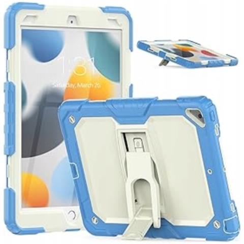 Custodia Impermeabile Per Ipad Air 3/pro 10.5"" Con Strap E Supporto - Blu Resistente - Foto 1