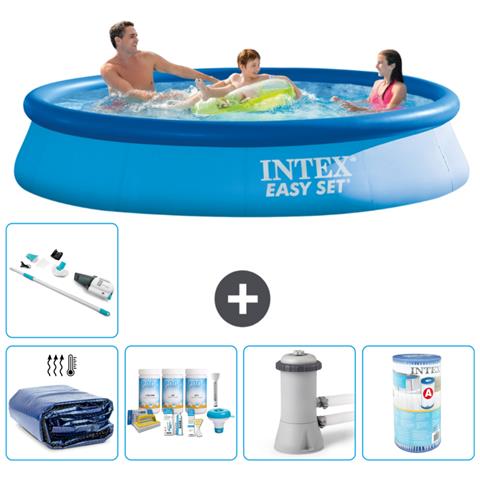 Piscina Fuori Terra - In Giro - 366x76 Cm - Blu - Include Accessori Coordinati A600 - Foto 1