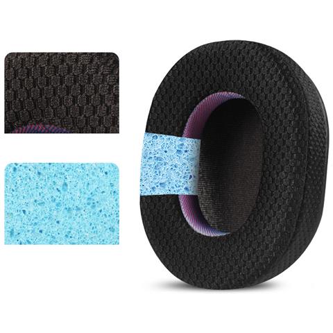 Cuscinetti Auricolari Di Ricambio Per Cuffie Razer Blackshark V2 Pro Se - Nero - Foto 4