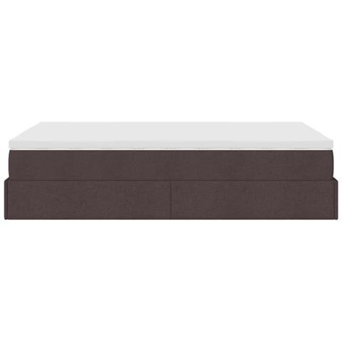 Struttura Letto Pouf con Materasso 120x200 cm in Tessuto - Foto 9