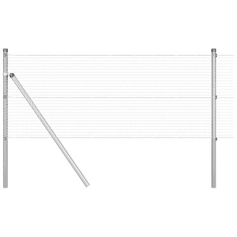 Recinzione in rete saldata con 13 pali 0.4x25 m Acciaio zincato - Foto 1