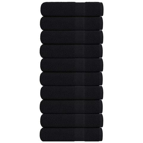 Asciugamani 10 pz Neri 50x100 cm 360 g/m² 100% Cotone - Foto 1