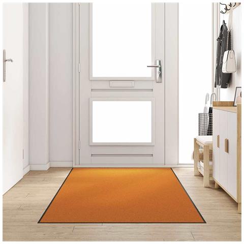 Tappetino Arancione e Nero 120 x 250 cm Poliammide e PVC - Foto 2