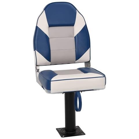 Set Sedile da Barca Pieghevole 2pz con Schienale Alto - Foto 1