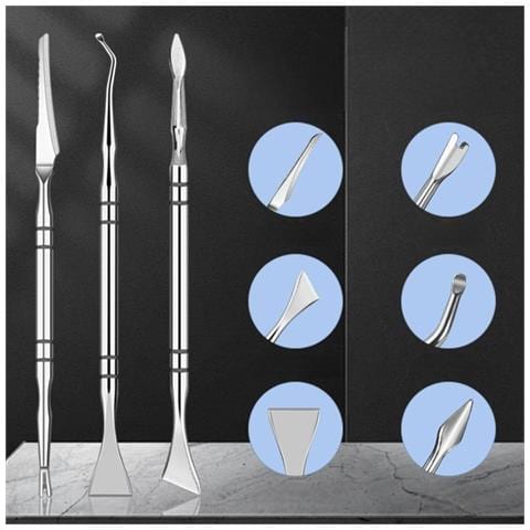 Set Di 3 Coltelli Per Pedicure In Acciaio Inossidabile - Strumento Professionale Per La Cura Dei Piedi Per La Rimozione Di Calli E Pelle Morta - Foto 6