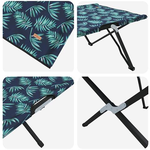 Letto da campeggio pieghevole Pieghevole 2 pcs Motivo a foglia - Foto 9