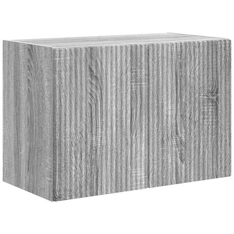 Mobile TV da parete Grigio Sonoma 59,5 x 31 x 40 cm - Foto 1