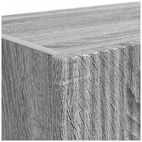 Mobile TV da parete Grigio Sonoma 59,5 x 31 x 40 cm - Foto 9