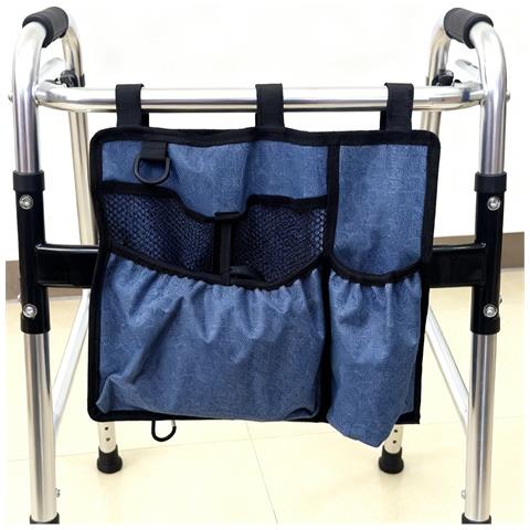 Borsa Laterale Sospesa Per Sedia A Rotelle /sedia Da Spiaggia /passeggino - Organizer Per Ausili Per La Mobilità Blue - Foto 2
