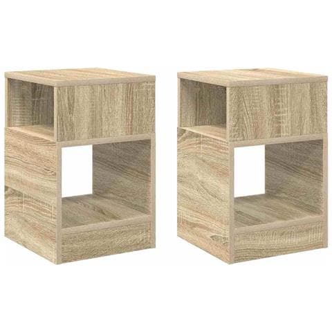 Tavolino 2 pcs Rovere Sonoma 30,5 x 30 x 45 cm - Foto 1
