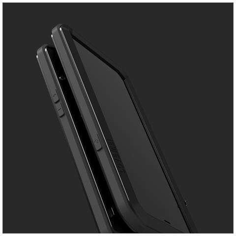 Pellicola Protettiva per iPhone 13 Pro Max - Silicone+Vidrio+Metallo, Argento, Antiurto - Foto 4