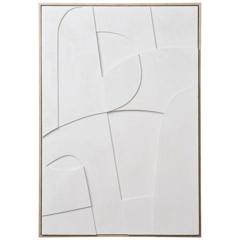 Quadro Decorativo 3d Madeline No. 1 In Bianco 60x90 Cm - Foto 1