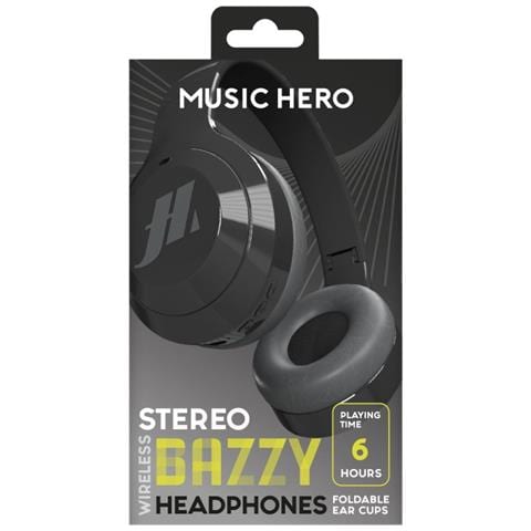 MHHEADBUZZYBTK cuffia e auricolare Wireless A Padiglione Musica e Chiamate USB tipo-C Nero - Foto 2
