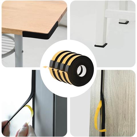 Nastro adesivo in schiuma 4 pcs Nero 40mm x 5m Schiuma CR - Foto 2