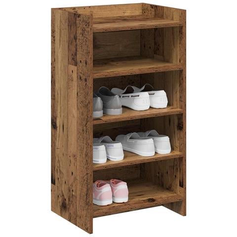 Mobile per scarpe Legno antico 48 x 36 x 92 cm - Foto 2