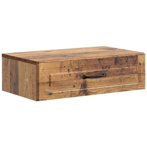 Tavolino da Parete Laterale Legno antico 59 x 34,5 x 17 cm - Foto 1