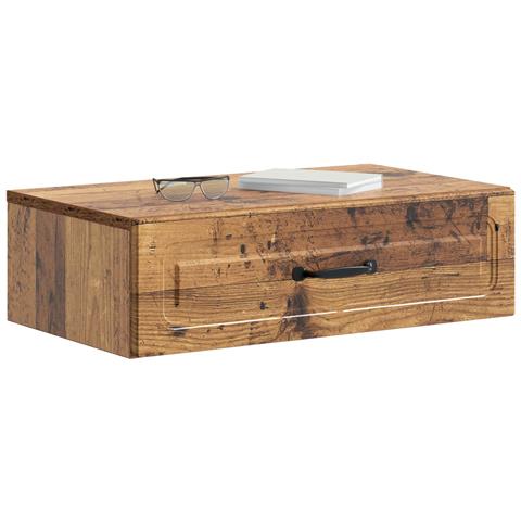 Tavolino da Parete Laterale Legno antico 59 x 34,5 x 17 cm - Foto 2