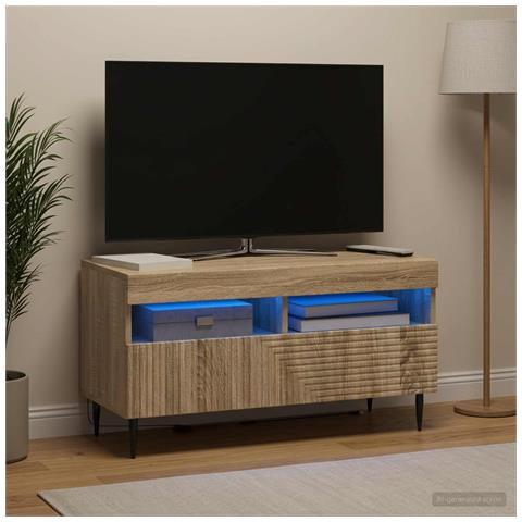 Mobile TV LED Rovere Sonoma Legno ingegnerizzato - Foto 2