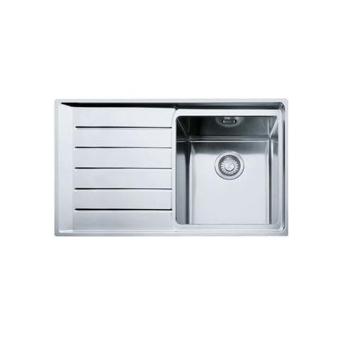 Lavello NPX611 DX 1 Vasca Gocciolatoio a Sinistra Dimensioni 86 x 51 cm Colore Inox Satinato Serie Neptune Plus - Foto 1