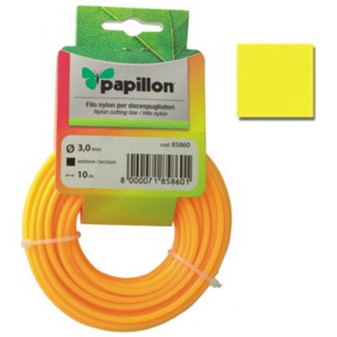 Filo nylon per decespugliatore 10 mt Ø : 3 mm Profilo: Quadro Papillon - Foto 2