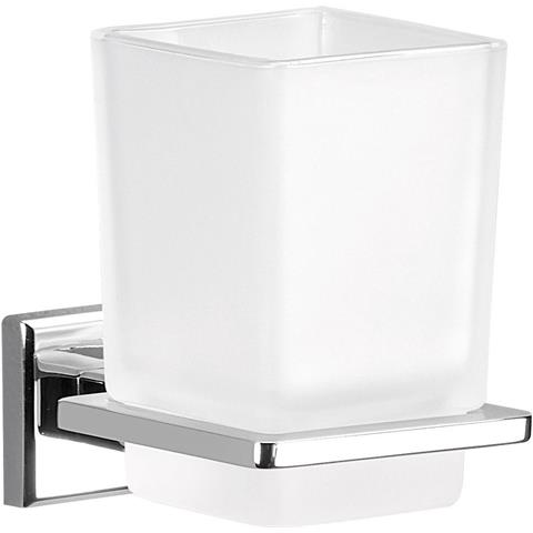 Portaspazzolini Da Muro In Acciaio Inox Aisi 304 E Cromall 6910 Serie Colorado Cromato - Foto 2